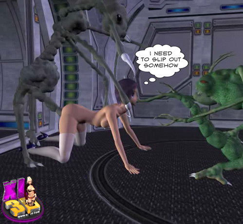 Lost in space - Space monster porn. 